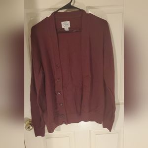 Maroon Red Cardigan St. Johns Bay Size: Small
